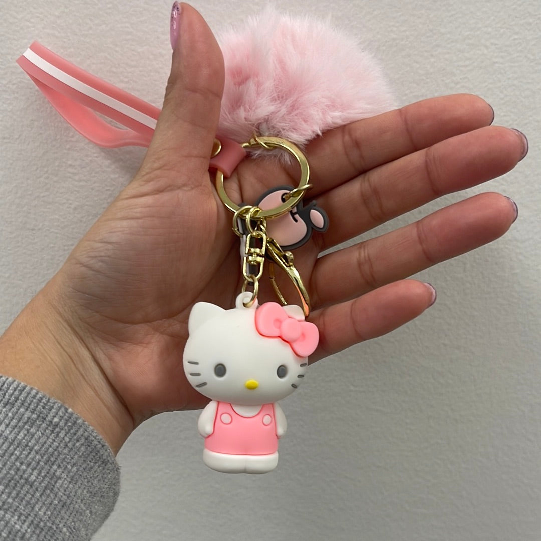 Sanrio Hello Kitty Pom Keychain