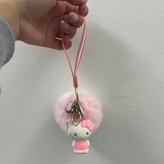 Sanrio Hello Kitty Pom Keychain