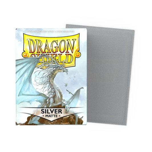 Dragon Shield Matte Standard - Silver (100-Pack)