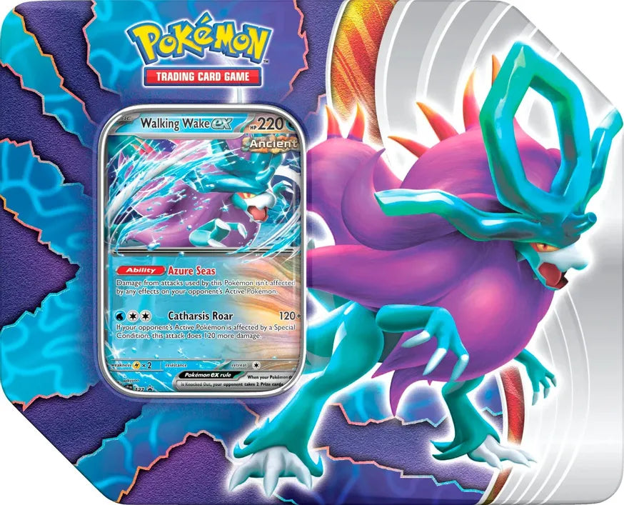 Pokémon TCG: Paradox Clash Tin (Walking Wake EX)